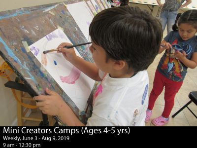 Summer Art Camp Mini Creators (Ages 4 - 5)
