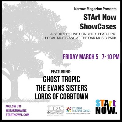 STArt Now Narrow Nights Showcase: Ghost Tropic, The Evans Sisters, and Lords of Cobbtown