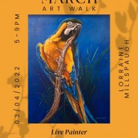 Gallery 1 - March Art Walk with live Painting by Lorraine Millspaugh