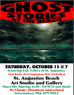 Ghost Stories at the Beach with Open Mic