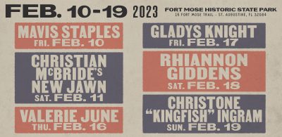 Fort Mose Jazz & Blues Series | FEBRUARY 10-19, 2023