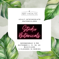 Adult Watercolors 3: Intermediate Studio Botanicals