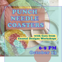 Punch Needle Coasters with Coastal Designs Workshop