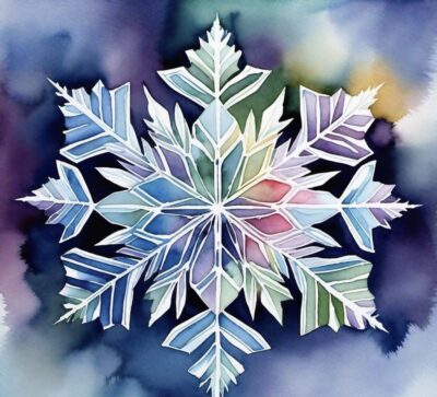 Kids Watercolor Workshop: Snowflake Magic