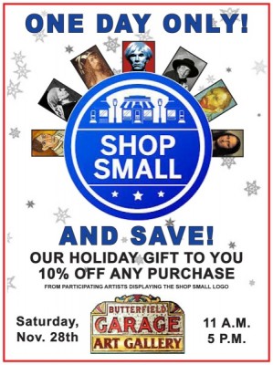 Shop Small Saturday at Butterfield Garage