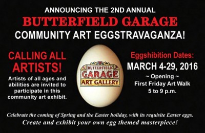 Butterfield Garage Community Art Eggstravaganza Call for Artists