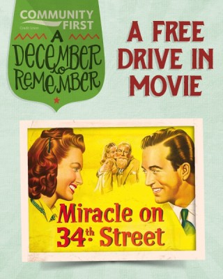 Drive-In Movie featuring “Miracle On 34th Street”