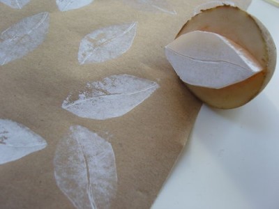 DIY Craft Clinic: Potato Gift Wrap Painting