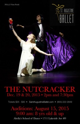 Saint Augustine Ballet Auditions for 2015 Nutcracker